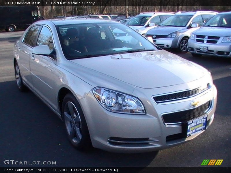Gold Mist Metallic / Ebony 2011 Chevrolet Malibu LT