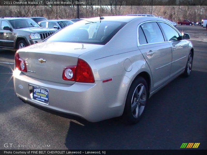 Gold Mist Metallic / Ebony 2011 Chevrolet Malibu LT