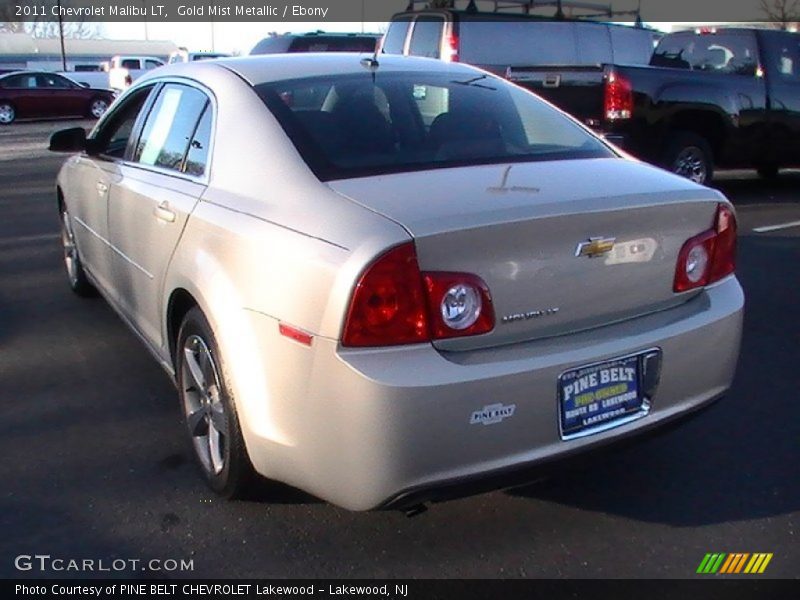 Gold Mist Metallic / Ebony 2011 Chevrolet Malibu LT