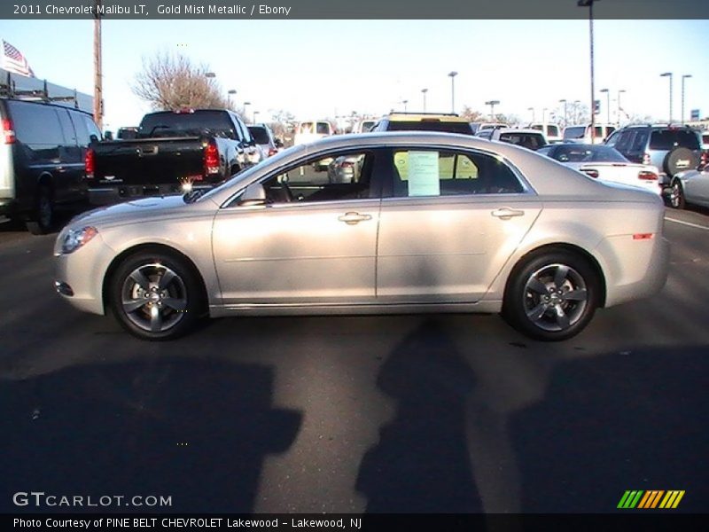 Gold Mist Metallic / Ebony 2011 Chevrolet Malibu LT