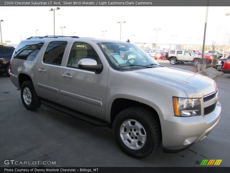 Silver Birch Metallic / Light Cashmere/Dark Cashmere 2009 Chevrolet Suburban LT 4x4