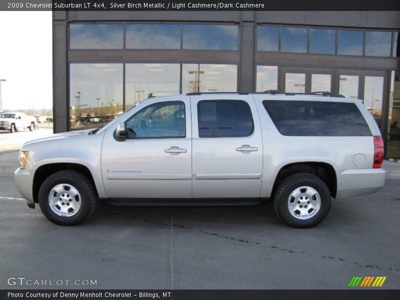 Silver Birch Metallic / Light Cashmere/Dark Cashmere 2009 Chevrolet Suburban LT 4x4