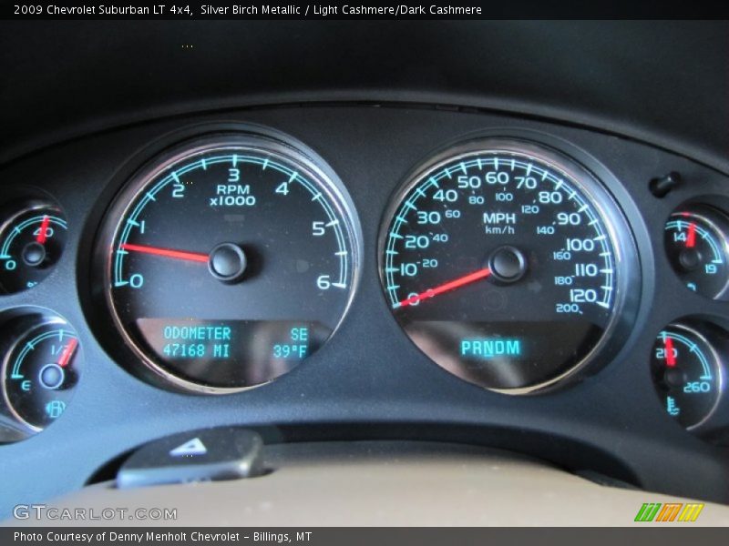 Silver Birch Metallic / Light Cashmere/Dark Cashmere 2009 Chevrolet Suburban LT 4x4