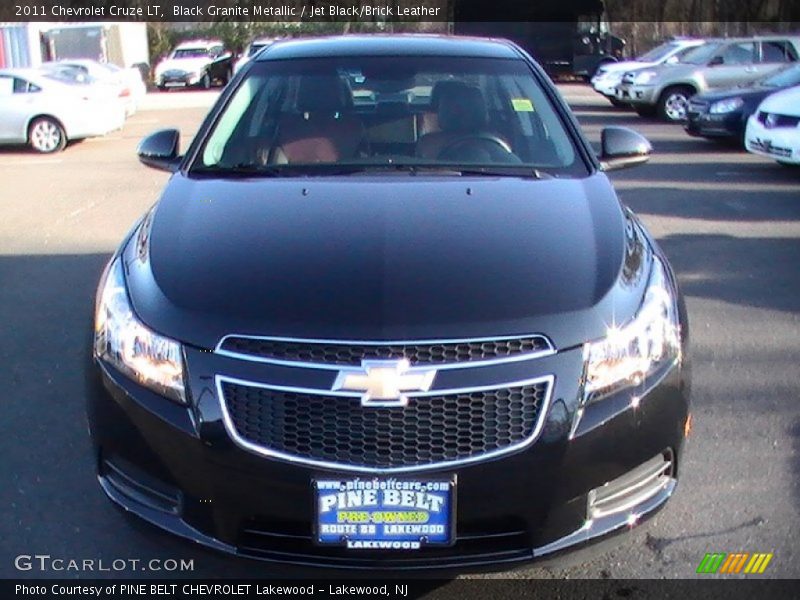 Black Granite Metallic / Jet Black/Brick Leather 2011 Chevrolet Cruze LT