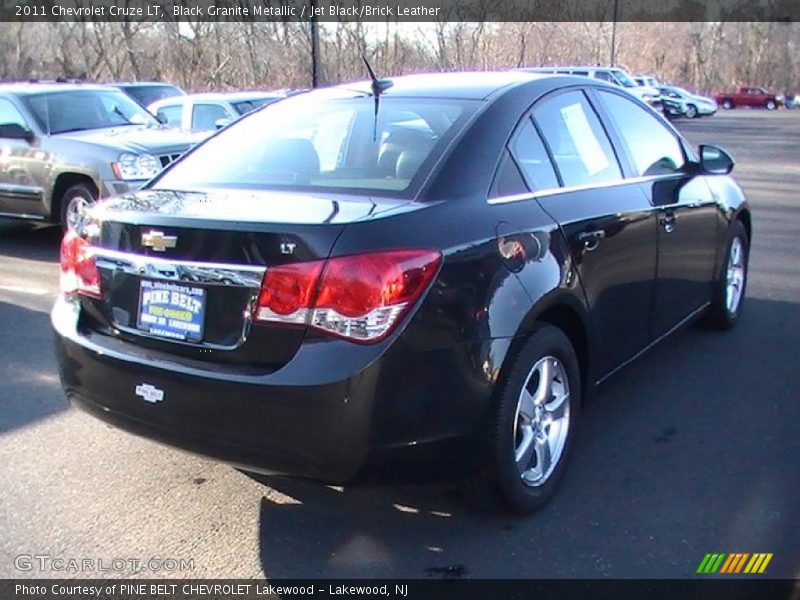 Black Granite Metallic / Jet Black/Brick Leather 2011 Chevrolet Cruze LT