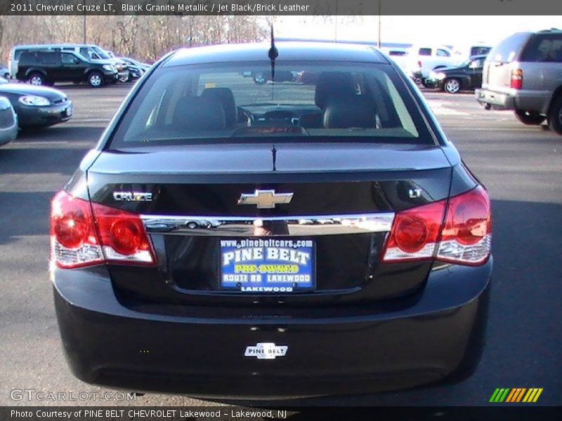 Black Granite Metallic / Jet Black/Brick Leather 2011 Chevrolet Cruze LT