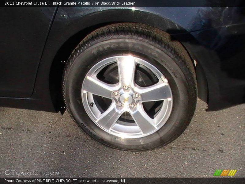 Black Granite Metallic / Jet Black/Brick Leather 2011 Chevrolet Cruze LT