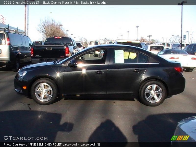 Black Granite Metallic / Jet Black/Brick Leather 2011 Chevrolet Cruze LT