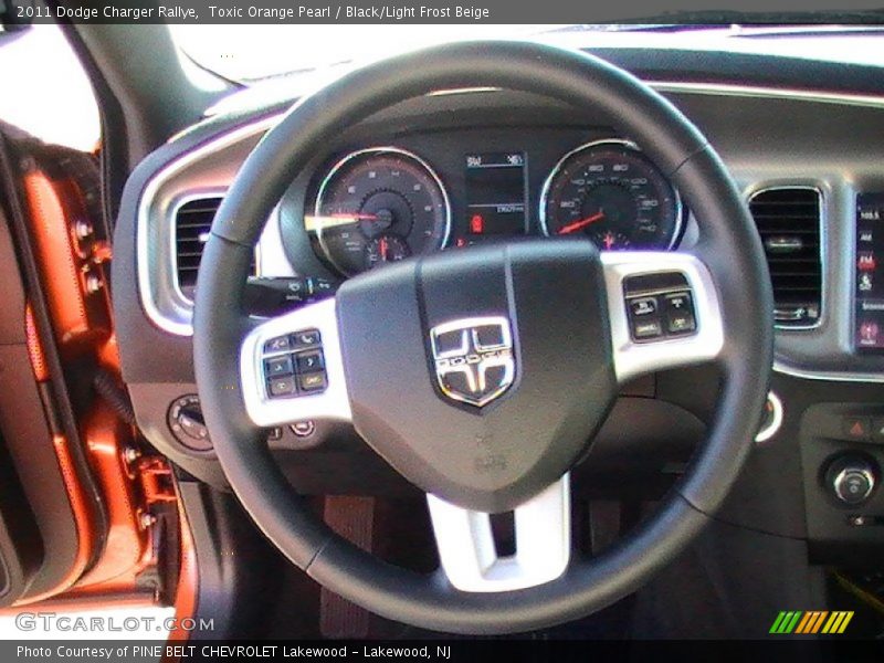 Toxic Orange Pearl / Black/Light Frost Beige 2011 Dodge Charger Rallye