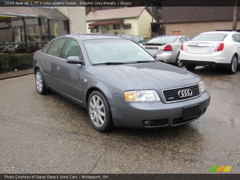 Dolphin Grey Metallic / Ebony 2004 Audi A6 2.7T S-Line quattro Sedan