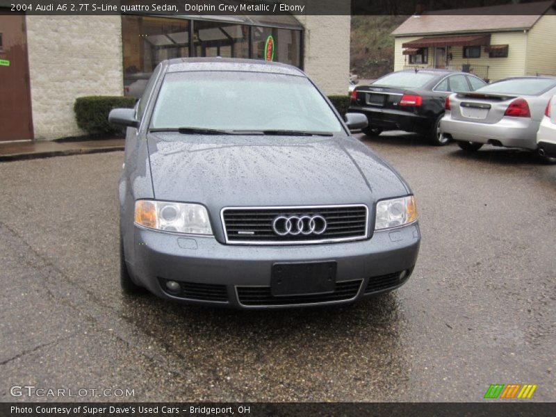Dolphin Grey Metallic / Ebony 2004 Audi A6 2.7T S-Line quattro Sedan