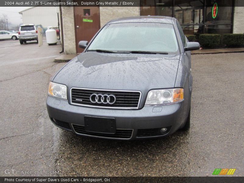 Dolphin Grey Metallic / Ebony 2004 Audi A6 2.7T S-Line quattro Sedan