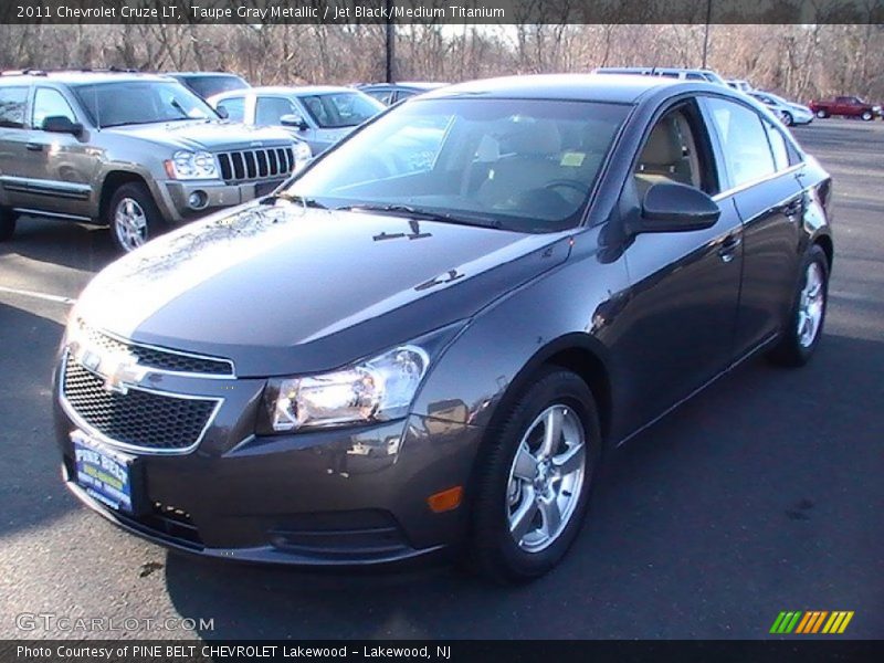 Taupe Gray Metallic / Jet Black/Medium Titanium 2011 Chevrolet Cruze LT