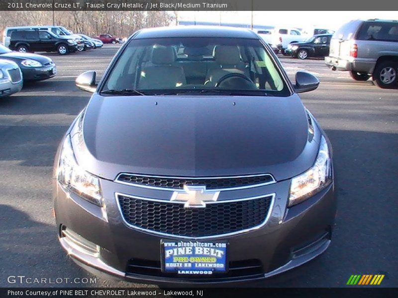 Taupe Gray Metallic / Jet Black/Medium Titanium 2011 Chevrolet Cruze LT