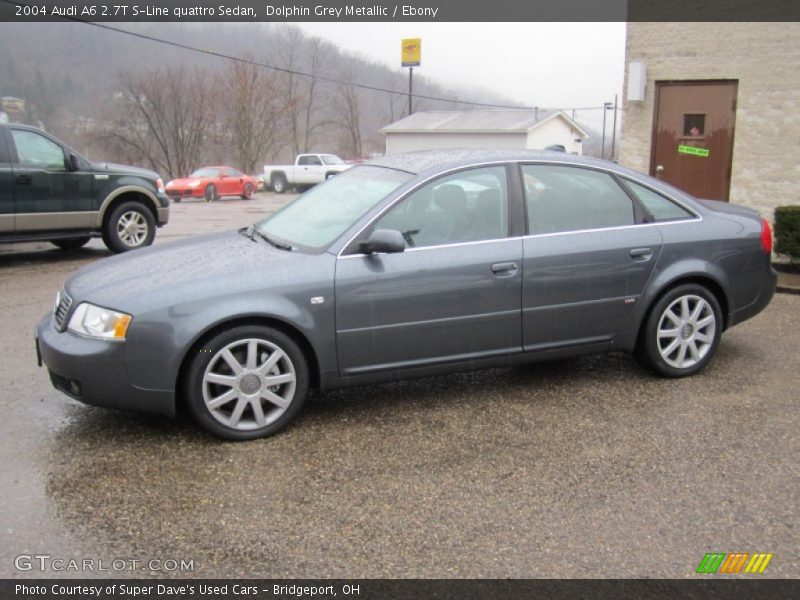 Dolphin Grey Metallic / Ebony 2004 Audi A6 2.7T S-Line quattro Sedan