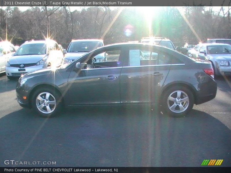 Taupe Gray Metallic / Jet Black/Medium Titanium 2011 Chevrolet Cruze LT