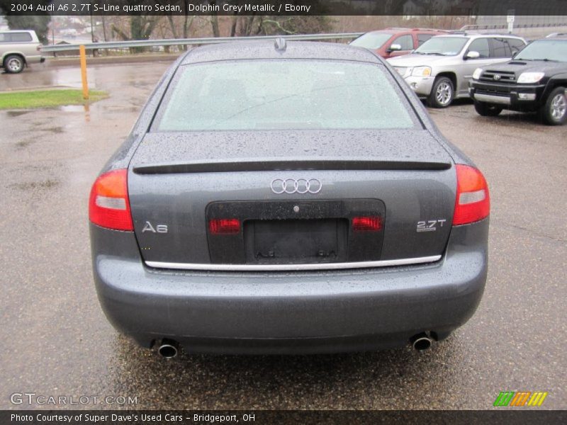 Dolphin Grey Metallic / Ebony 2004 Audi A6 2.7T S-Line quattro Sedan