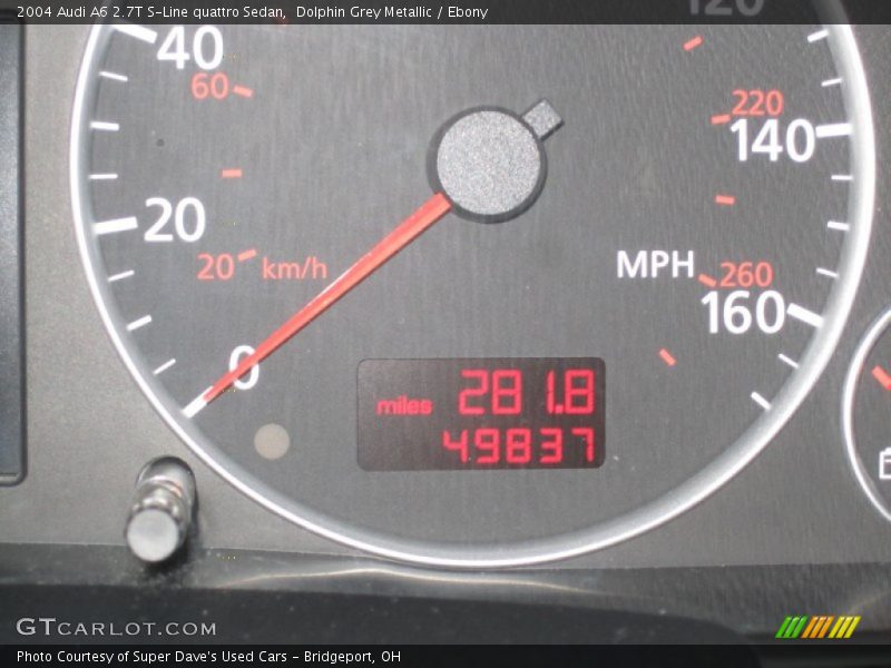 Dolphin Grey Metallic / Ebony 2004 Audi A6 2.7T S-Line quattro Sedan