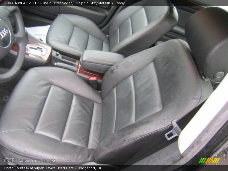 Dolphin Grey Metallic / Ebony 2004 Audi A6 2.7T S-Line quattro Sedan