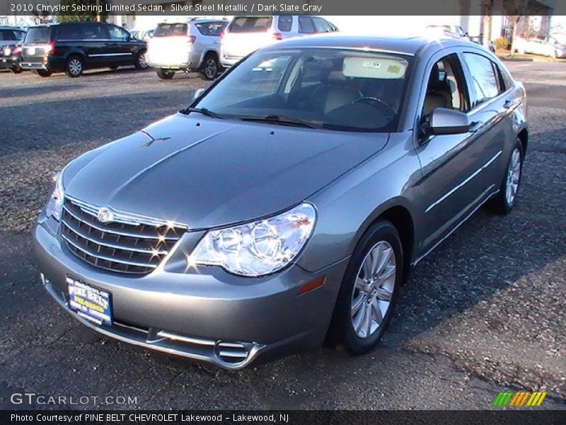 Silver Steel Metallic / Dark Slate Gray 2010 Chrysler Sebring Limited Sedan