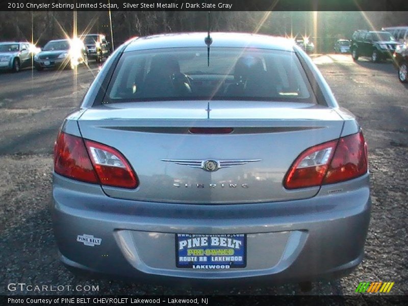 Silver Steel Metallic / Dark Slate Gray 2010 Chrysler Sebring Limited Sedan