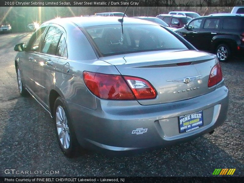 Silver Steel Metallic / Dark Slate Gray 2010 Chrysler Sebring Limited Sedan