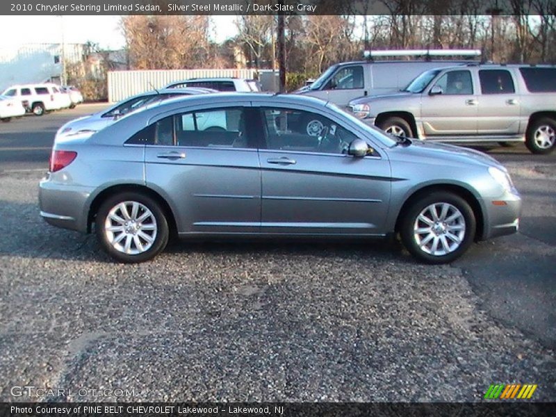 Silver Steel Metallic / Dark Slate Gray 2010 Chrysler Sebring Limited Sedan