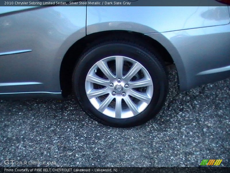 Silver Steel Metallic / Dark Slate Gray 2010 Chrysler Sebring Limited Sedan