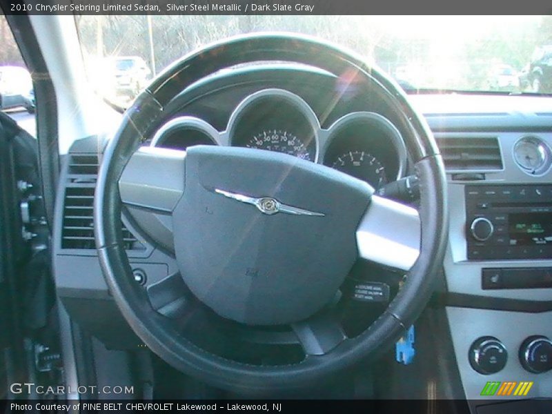 Silver Steel Metallic / Dark Slate Gray 2010 Chrysler Sebring Limited Sedan