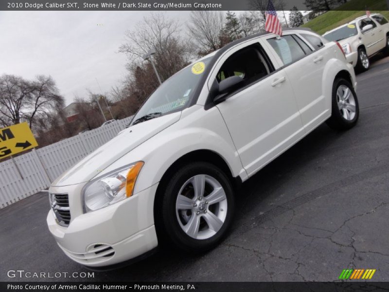 Stone White / Dark Slate Gray/Medium Graystone 2010 Dodge Caliber SXT