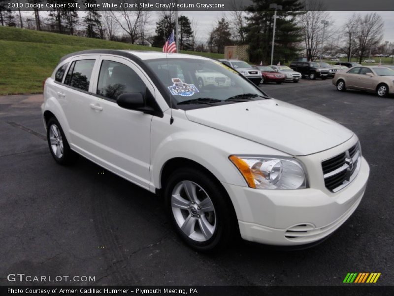 Stone White / Dark Slate Gray/Medium Graystone 2010 Dodge Caliber SXT