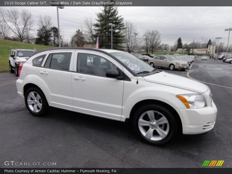 Stone White / Dark Slate Gray/Medium Graystone 2010 Dodge Caliber SXT