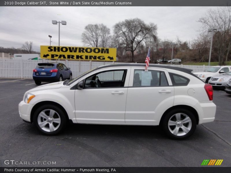 Stone White / Dark Slate Gray/Medium Graystone 2010 Dodge Caliber SXT