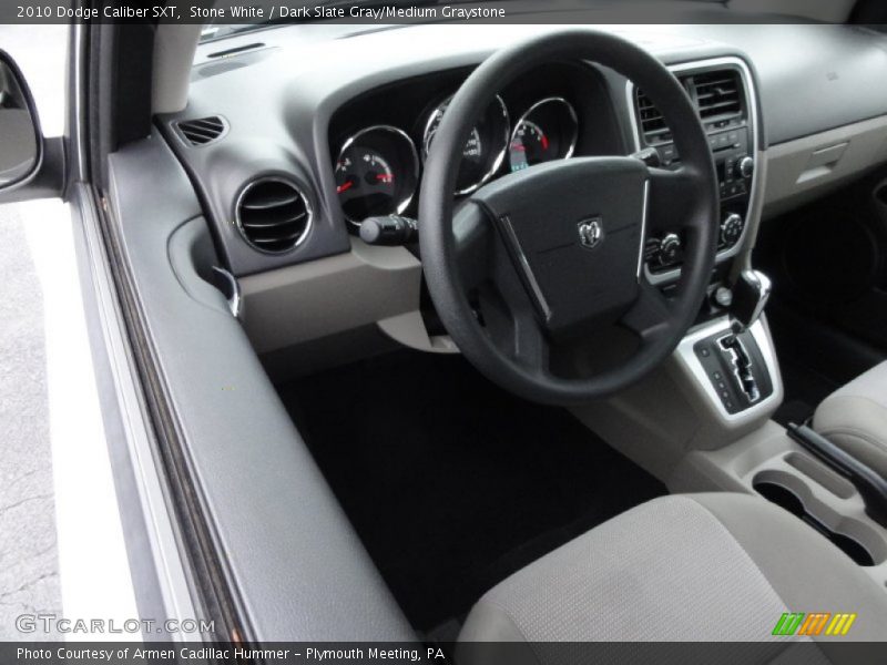 Stone White / Dark Slate Gray/Medium Graystone 2010 Dodge Caliber SXT