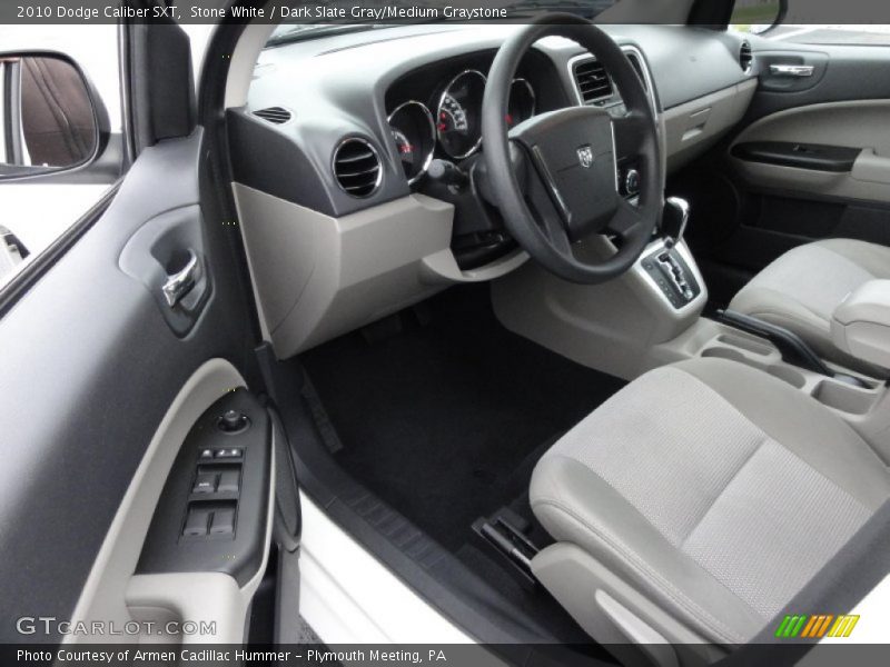 Stone White / Dark Slate Gray/Medium Graystone 2010 Dodge Caliber SXT