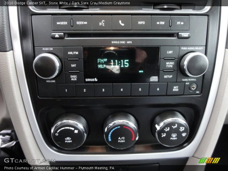 Stone White / Dark Slate Gray/Medium Graystone 2010 Dodge Caliber SXT