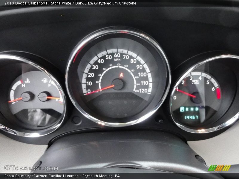 Stone White / Dark Slate Gray/Medium Graystone 2010 Dodge Caliber SXT