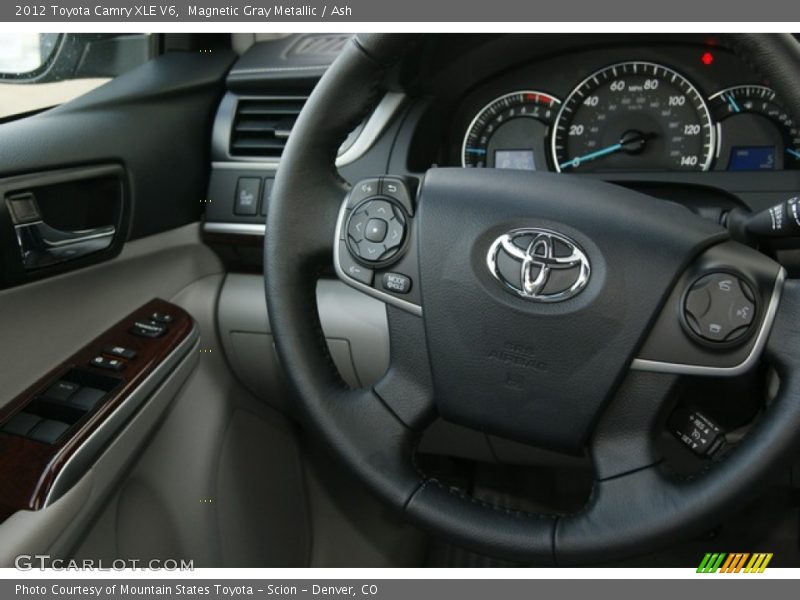 Magnetic Gray Metallic / Ash 2012 Toyota Camry XLE V6