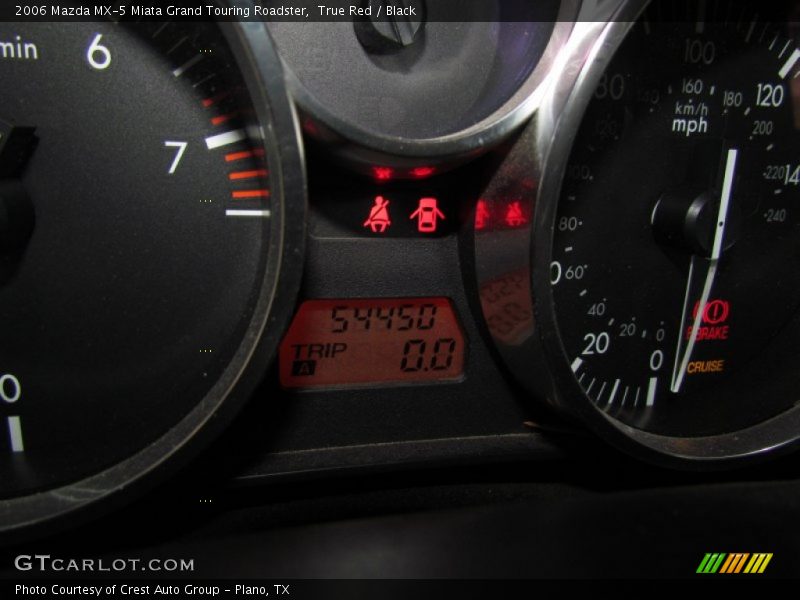 True Red / Black 2006 Mazda MX-5 Miata Grand Touring Roadster