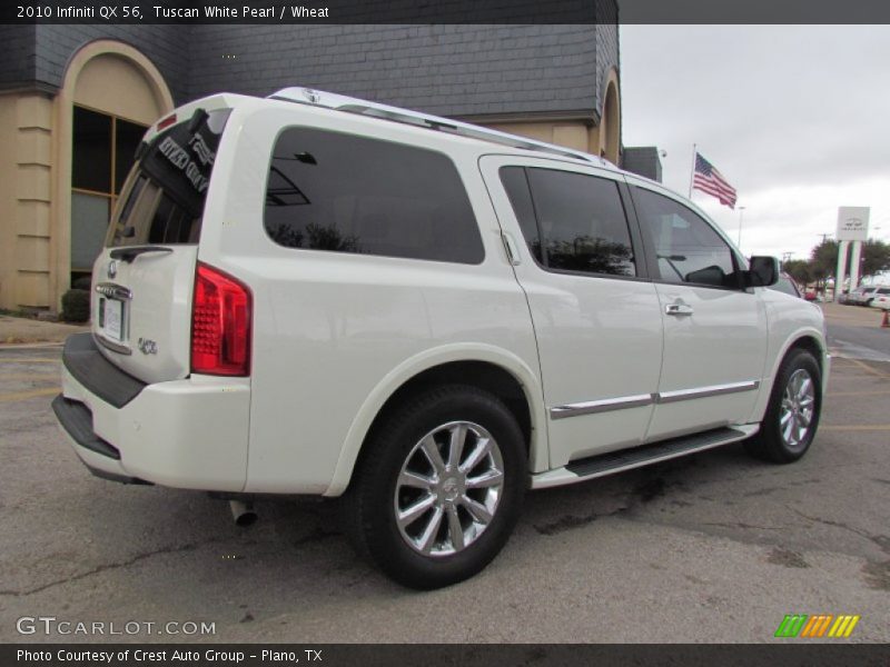 Tuscan White Pearl / Wheat 2010 Infiniti QX 56