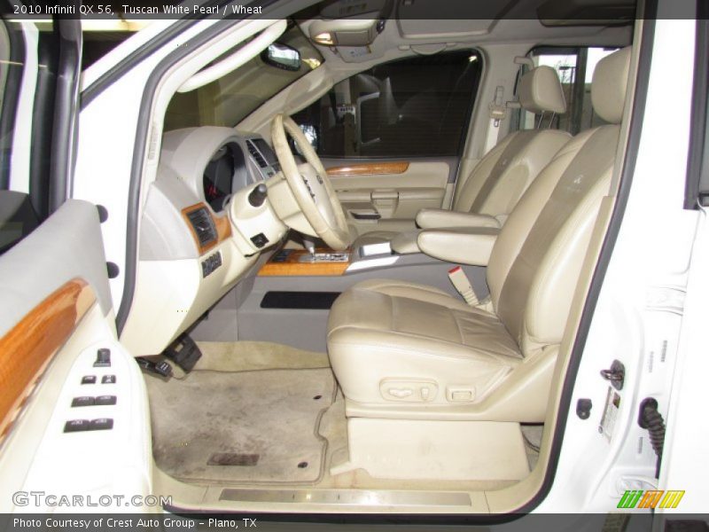 Tuscan White Pearl / Wheat 2010 Infiniti QX 56