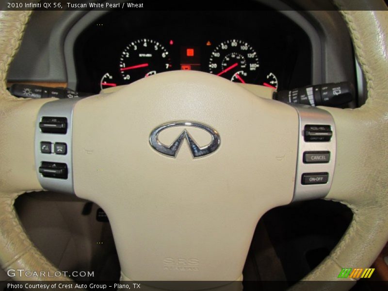 Tuscan White Pearl / Wheat 2010 Infiniti QX 56