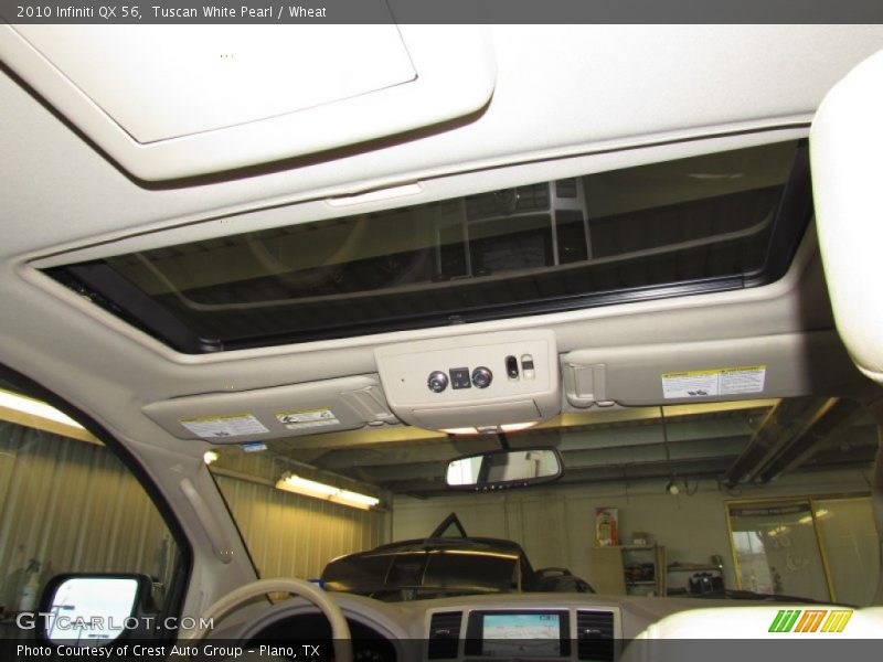 Tuscan White Pearl / Wheat 2010 Infiniti QX 56