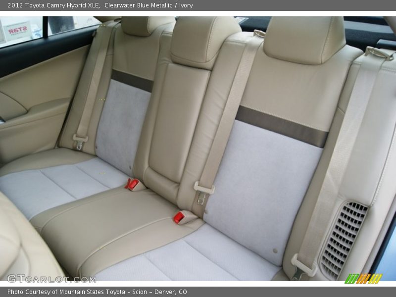 Clearwater Blue Metallic / Ivory 2012 Toyota Camry Hybrid XLE