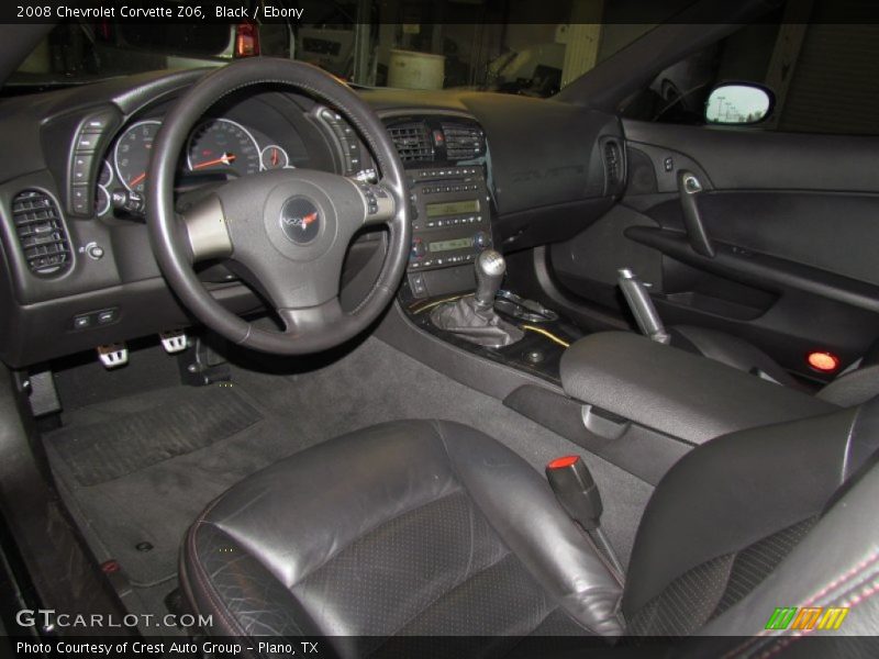 Ebony Interior - 2008 Corvette Z06 