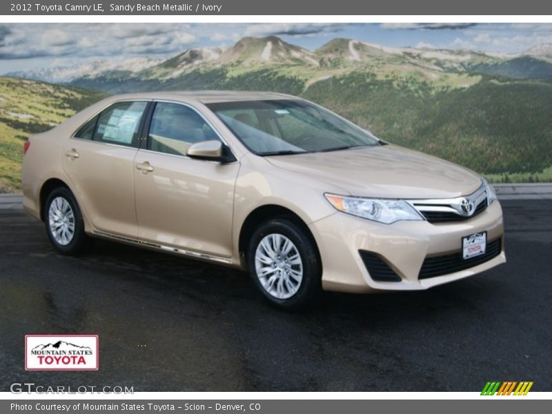 Sandy Beach Metallic / Ivory 2012 Toyota Camry LE