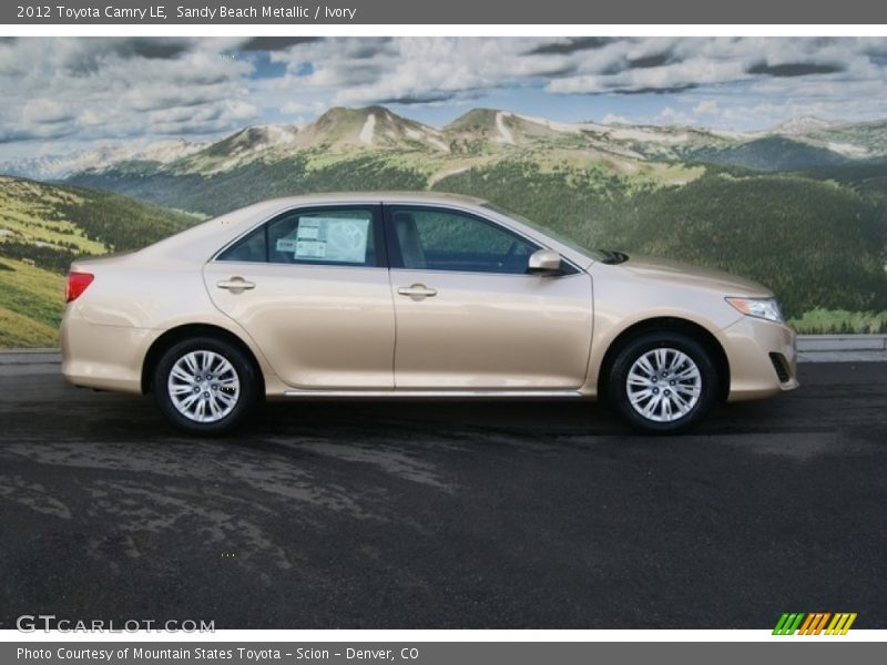 Sandy Beach Metallic / Ivory 2012 Toyota Camry LE