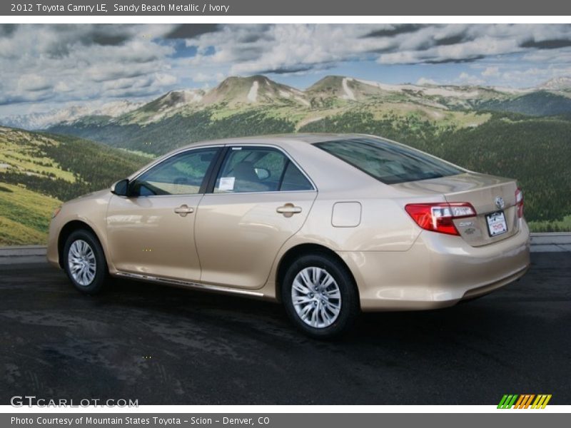 Sandy Beach Metallic / Ivory 2012 Toyota Camry LE