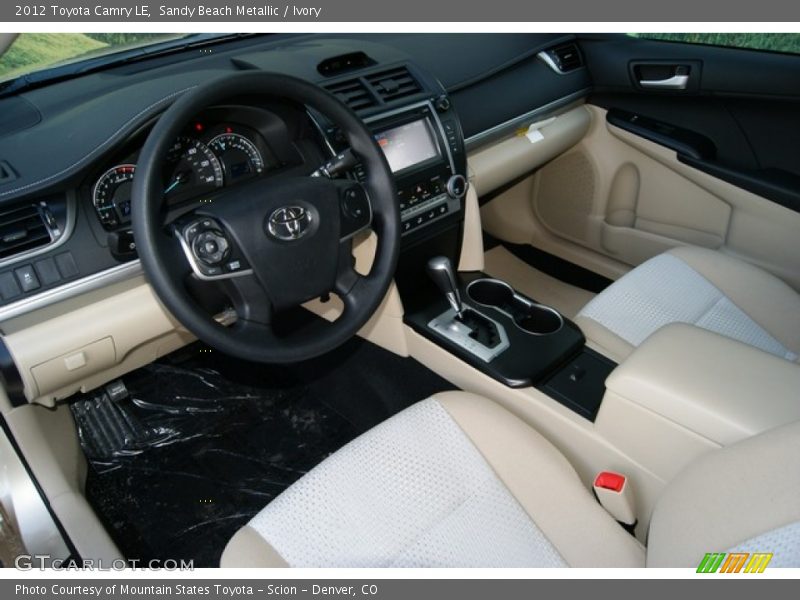 Sandy Beach Metallic / Ivory 2012 Toyota Camry LE