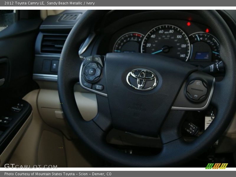 Sandy Beach Metallic / Ivory 2012 Toyota Camry LE